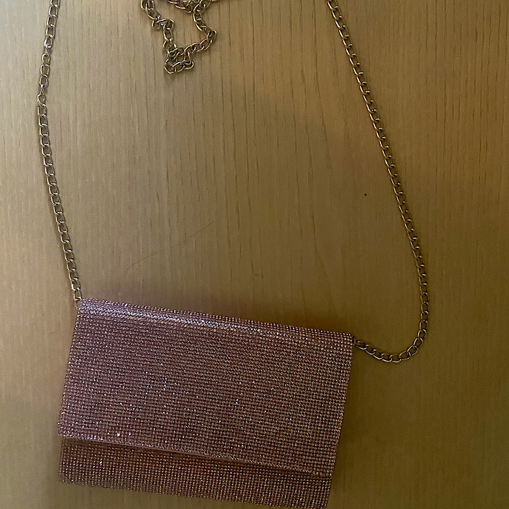 Pink, sparkly purse. Used once.
